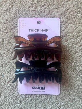 Scunci thick hair claw clips #hairclips #accessories #hair